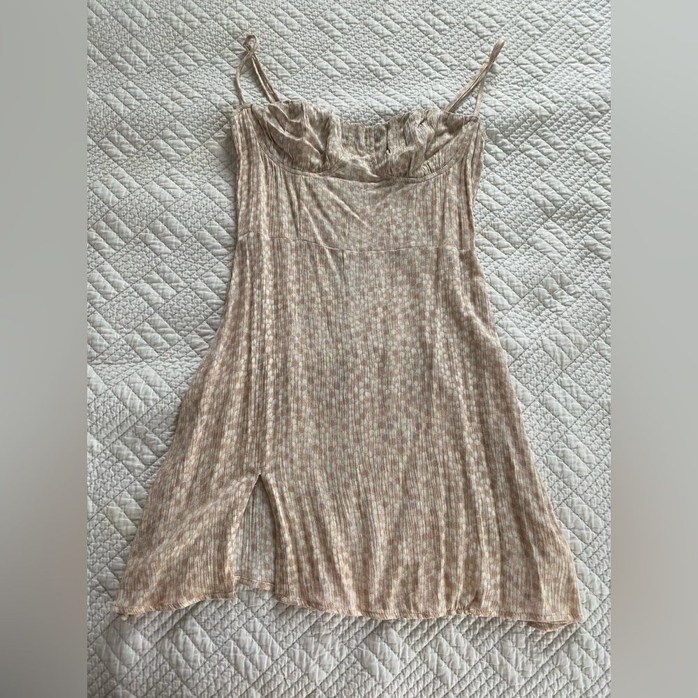 Skylar + Madison Cream Polka Dots Mini Dress